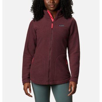 Columbia Northern Reach Full Zip Sherpa Fleece, Chamarras Vino Para Mujer | 128403-DEL